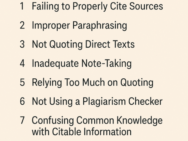 Common Mistakes That Lead to Unintentional Plagiarism
