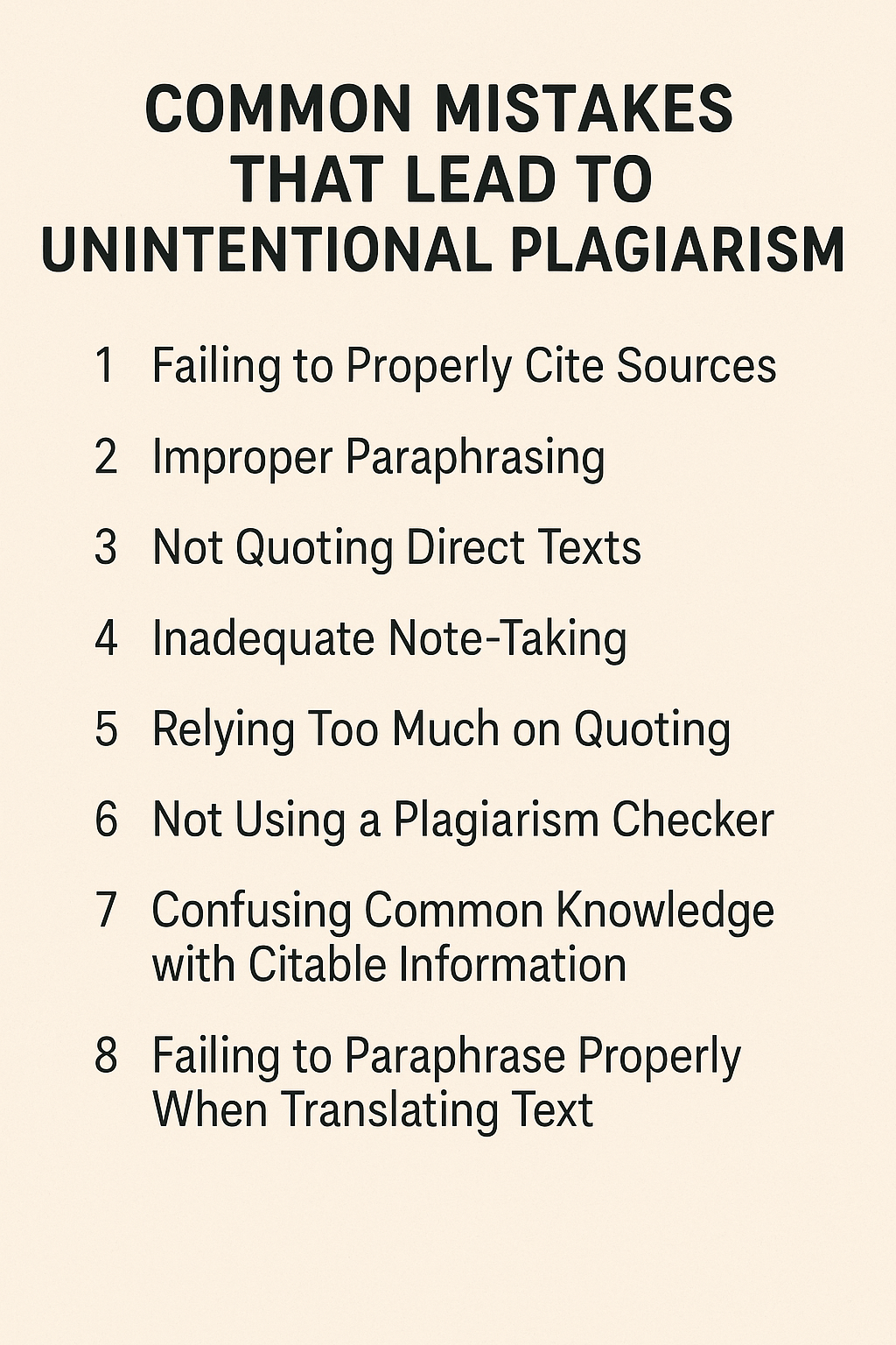Common Mistakes That Lead to Unintentional Plagiarism