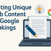 Writing Unique Web Content for Google Rankings